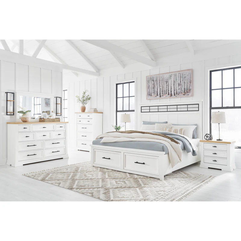 Ashbryn Queen Panel Storage Bed