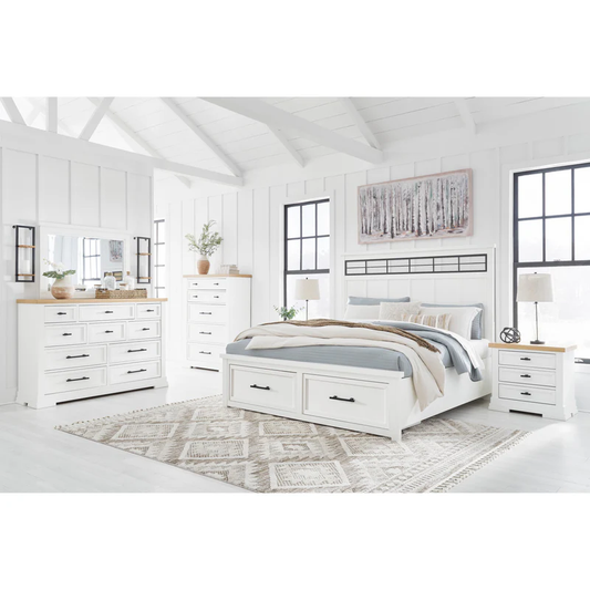 Ashbryn Queen Panel Storage Bed