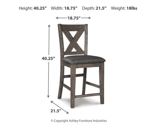 Burkhaus RECT Dining Room Counter Table and Chairs