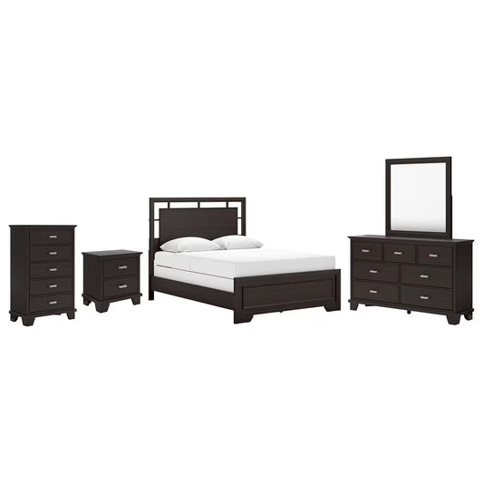 Covetown Queen Panel Bed 5 PC Set