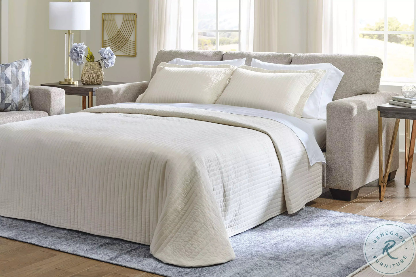 Deltona Queen Sofa Sleeper, Love Seat and Recliner