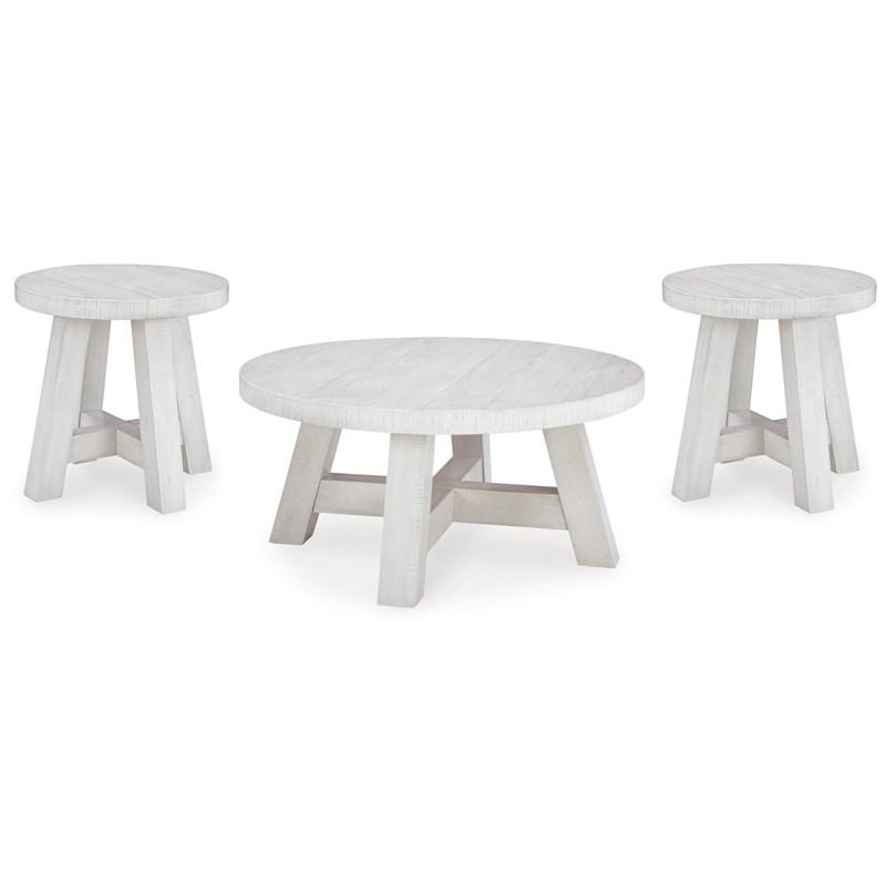 Jallison Round Cocktail Table and End Table