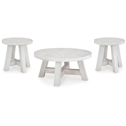 Jallison Round Cocktail Table and End Table