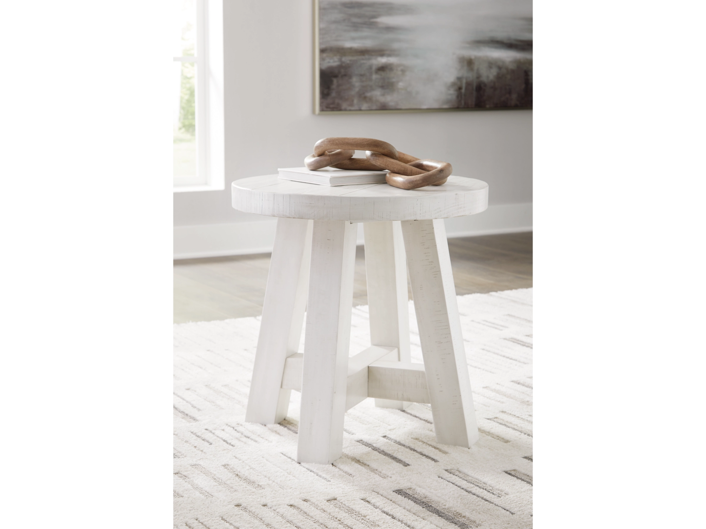 Jallison Round Cocktail Table and End Table
