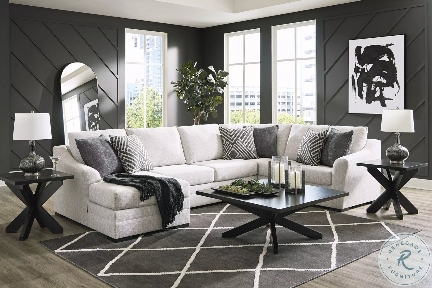 Karolyn Stone Performance 3 PC Sectional